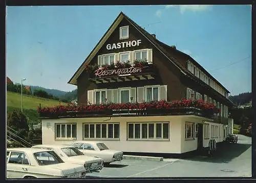 AK Baiersbronn /Schwarzwald, Gasthof und Pension Rosengarten