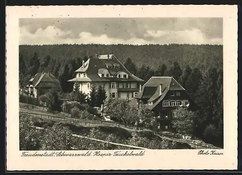 AK Freudenstadt /Schwarzwald, Hospiz Teuchelwald mit Umgebung