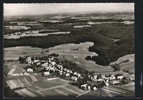 AK Göttelfingen /Freudenstadt, Gesamtansicht vom Flugzeug aus