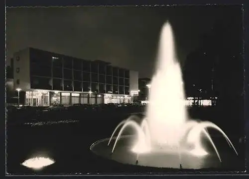 AK Reutlingen, Parkhotel bei Nacht