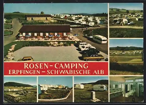 AK Erpfingen /Schwäbische Alb, Rosen-Camping, der fortschrittliche Campingplatz