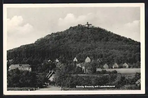 AK Görlitz-Biesnitz, Ortsansicht mit Kandeskrone