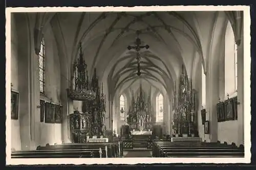 AK Zeilarn /Ndb., Inneres der Pfarrkirche