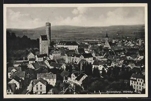 AK Ravensburg, Teilansicht mit dem Mehlsack