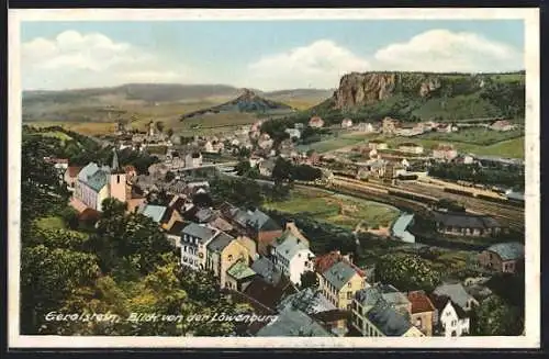 AK Gerolstein, Blick von der Löwenburg