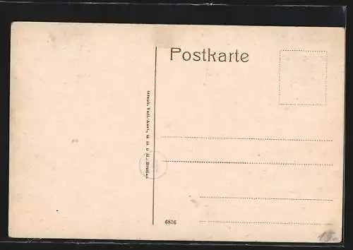 AK Säckingen, Rheinpartie mit Schlossturm