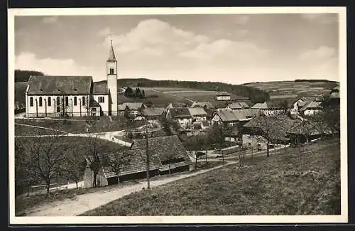 AK Rickenbach /Kreis Säckingen, Teilansicht mit Kirche