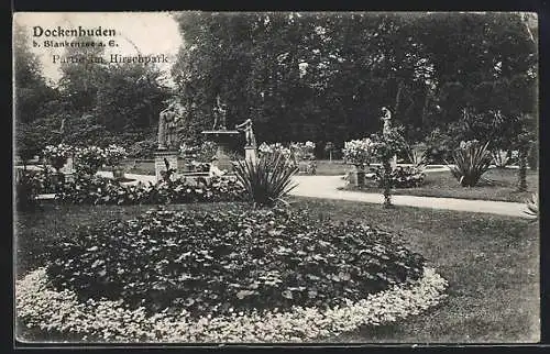 AK Dockenhuden b. Blankenese, Partie im Hirschpark