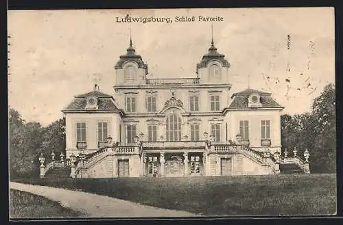 AK Ludwigsburg / W., Schloss Favorite
