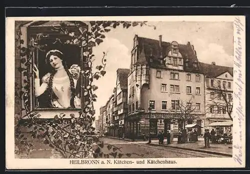 AK Heilbronn a. N., Kätchen mit Kätchenhaus