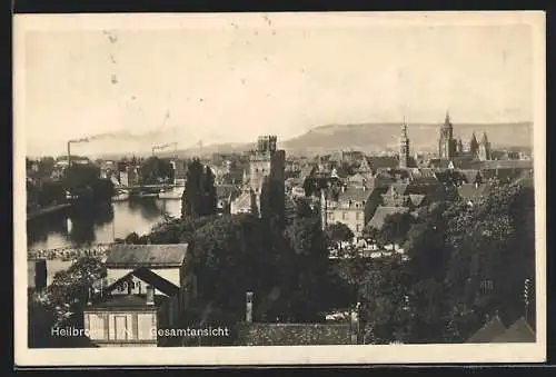 AK Heilbronn a. N., Gesamtansicht mit Kirche