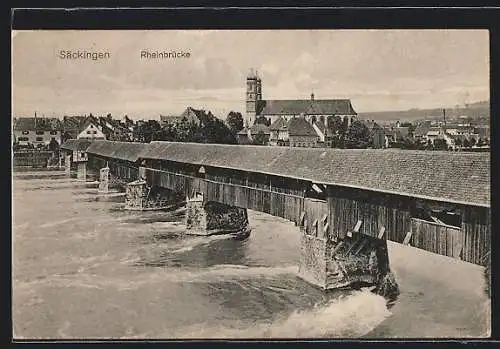 AK Bad Säckingen, Rheinbrücke