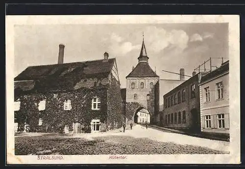 AK Stralsund, Blick auf das Kütertor