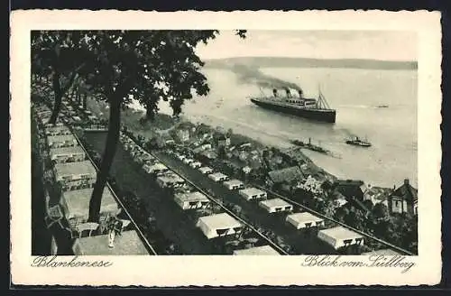 AK Hamburg-Blankenese, Blick vom Süllberg