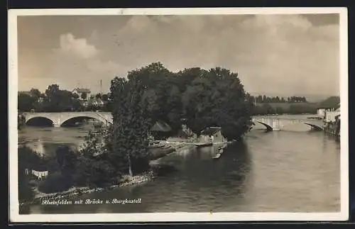 AK Rheinfelden, Brücke und Burgkastell