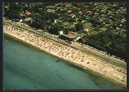 AK Schönbergerstrand, Badestrand vom Flugzeug aus