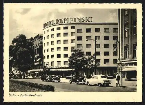 AK Berlin-Charlottenburg, Hotel Kempinski am Kurfürstendamm