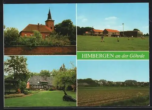 AK Himbergen an der Göhrde, Kirche, Schule und Felder