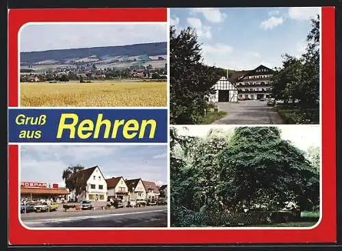 AK Rehren / Auetal, Hotel, Spartankstelle und Garten