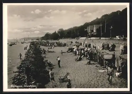 AK Hamburg-Blankenese, Partie am Strand