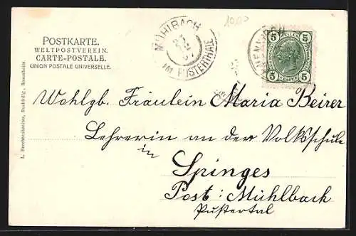 AK Rosenheim / Obb., Partie in der Rathausstrasse