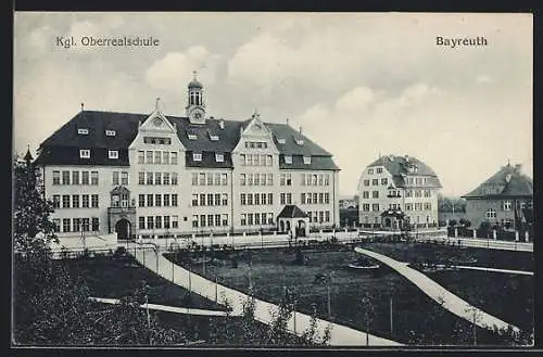 AK Bayreuth, Blick auf die Kgl. Oberrealschule