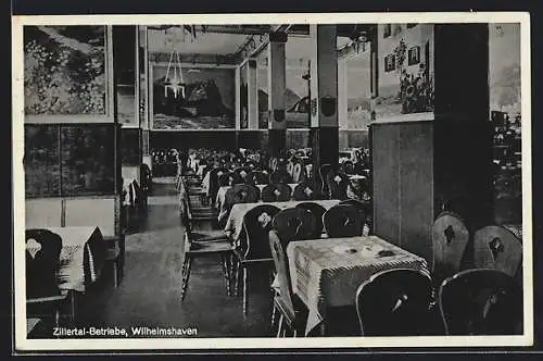 AK Wilhelmshaven, Gasthaus Zillertal, Inh. Hans Westkamp, Inneres