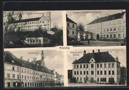 AK Freising, Schullehrer-Seminar, Domhof mit Klerikal-Seminar, Präparanden Schule