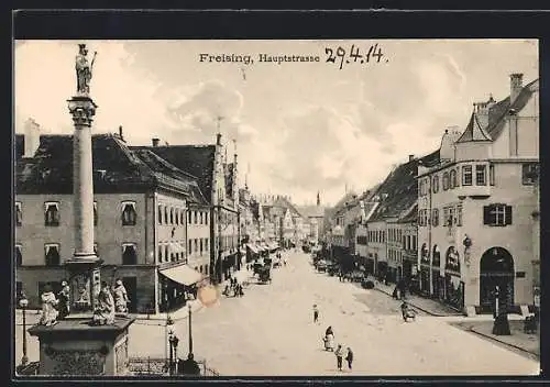AK Freising, Blick in die Hauptstrasse