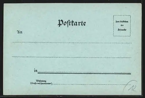 Mondschein-Lithographie Oberhof i. Thüringen, Hotel Thüringer Wald, Bahnhof, Domainen Gasthof, Schneekopf