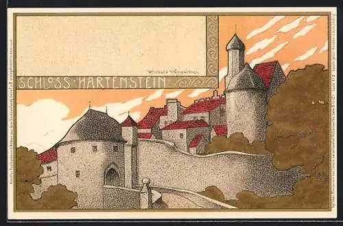 Künstler-AK Meissner & Buch (M&B) Serie 2 Nr. 2: Hartenstein / Erzgeb., Schloss