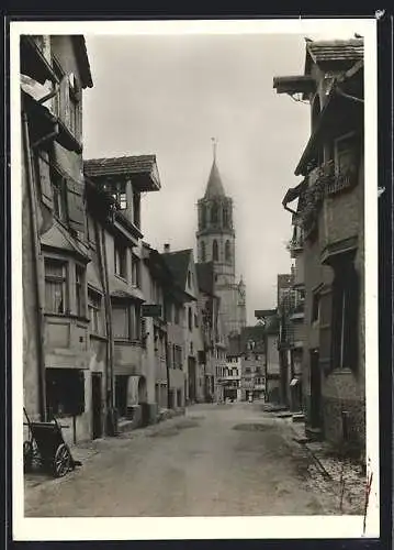 Foto-AK Deutscher Kunstverlag, Nr.: Rottweil, Strasse Kaufhausgasse mit Kapellenturm