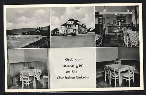 AK Säckingen am Rhein, Gasthaus Zur frohen Einkehr