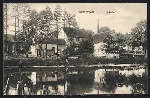 AK Radevormwald, Flusspartie am Hölterhof