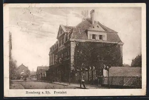 AK Homberg a. Rh., Am Postamt