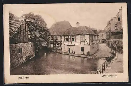 AK Paderborn, Strassenpartie am Rothoborn