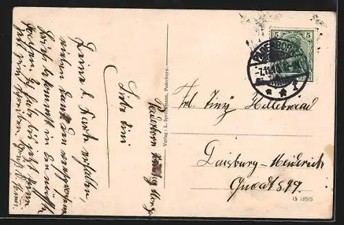 AK Paderborn, Strassenpartie am Rothoborn