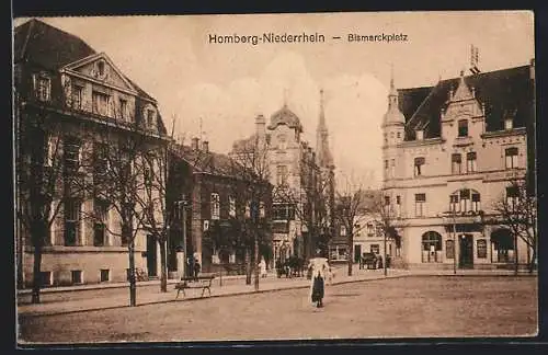 AK Homberg /Niederrhein, Am Bismarckplatz