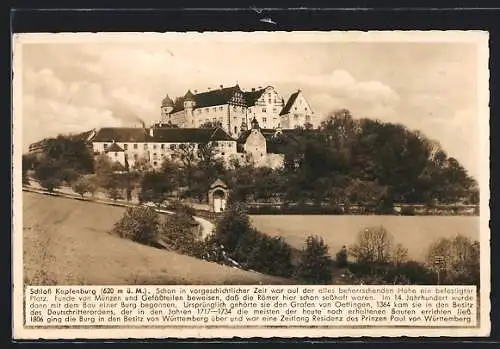 AK Kapfenburg, Schloss mit Beschreibung, Umgebung