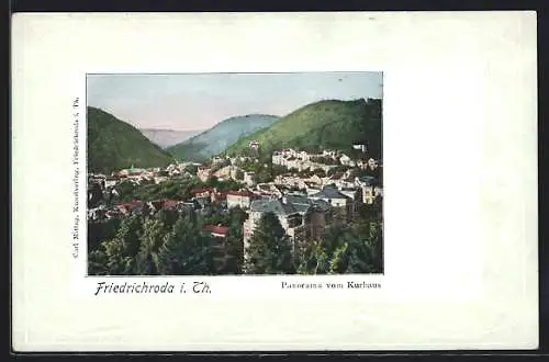 AK Friedrichroda i. Th., Panorama vom Kurhaus