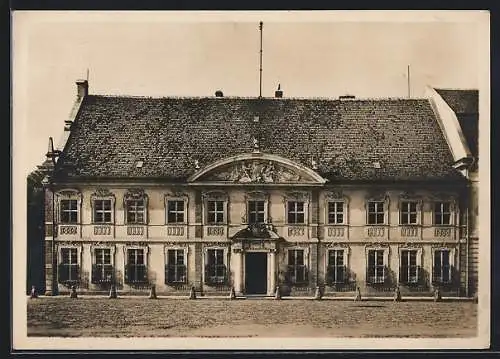 Foto-AK Deutscher Kunstverlag, Nr. Zb 10: Zerbst, Lyzeum, Schlossfreiheit Nr. 12