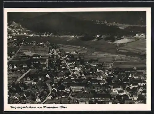 AK Hauenstein /Pfalz, Ortsansicht vom Flugzeug aus