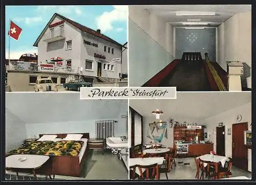 AK Steinsfurt /Baden, Hotel-Restaurant Parkeck A. Schwämmle, mit Kegelbahn