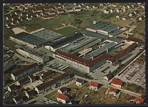 AK Wernau / Neckar, Werk der Junkers & Co. GmbH, Fliegeraufnahme