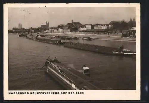 AK Magdeburg, Schiffsverkehr auf der Elbe