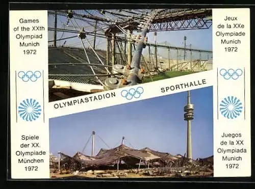 AK München, XX. Olympiade 1972, Olympiastadion, Sporthalle