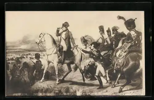 Künstler-AK Bataille de Wagram, E. J. Horace Vernet, Mus. de Versaille