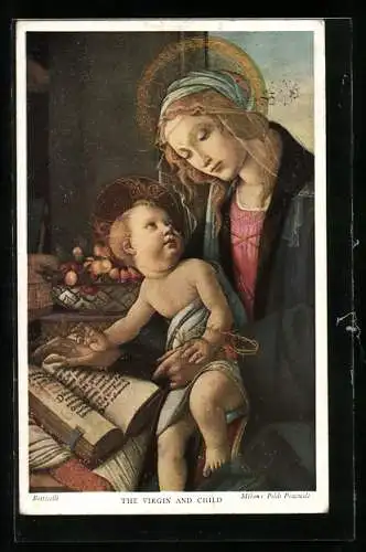Künstler-AK The Virgin and Child, Botticelli