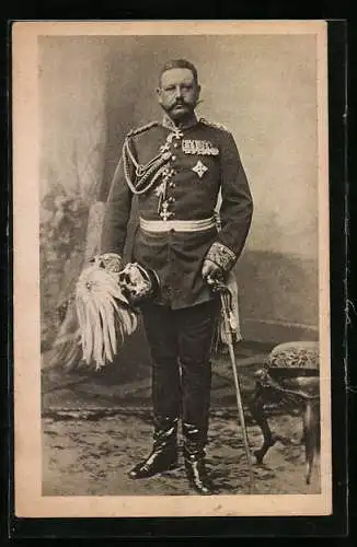 AK Der junge Paul von Hindenburg in Uniform mit Säbel