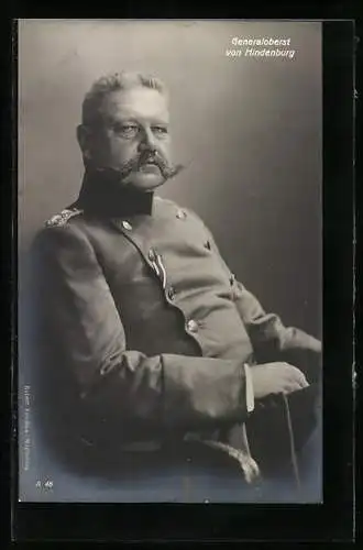 Foto-AK Generaloberst Paul von Hindenburg in Uniform